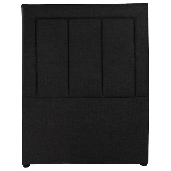 CABECERA INDIVIDUAL DAVOS DE MADERA DE PINO Y MDF NEGRA