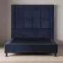 CABECERA KING SIZE DAVOS COLOR AZUL + BOX