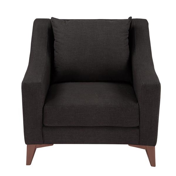 SILLÓN LANSON DE MADERA DE PINO Y MDF NEGRO