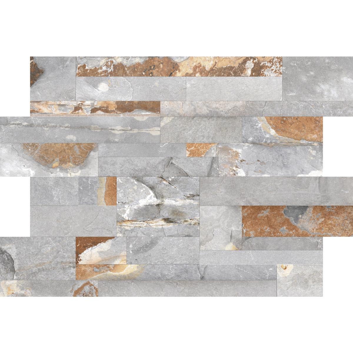 Muro cerámico varela 30 x 45 cm gris tipo fachada caja con 1.88 m2