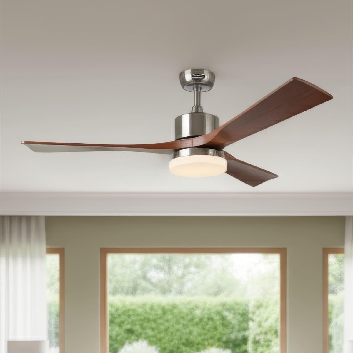 Ventilador de techo cava 52 "plateado