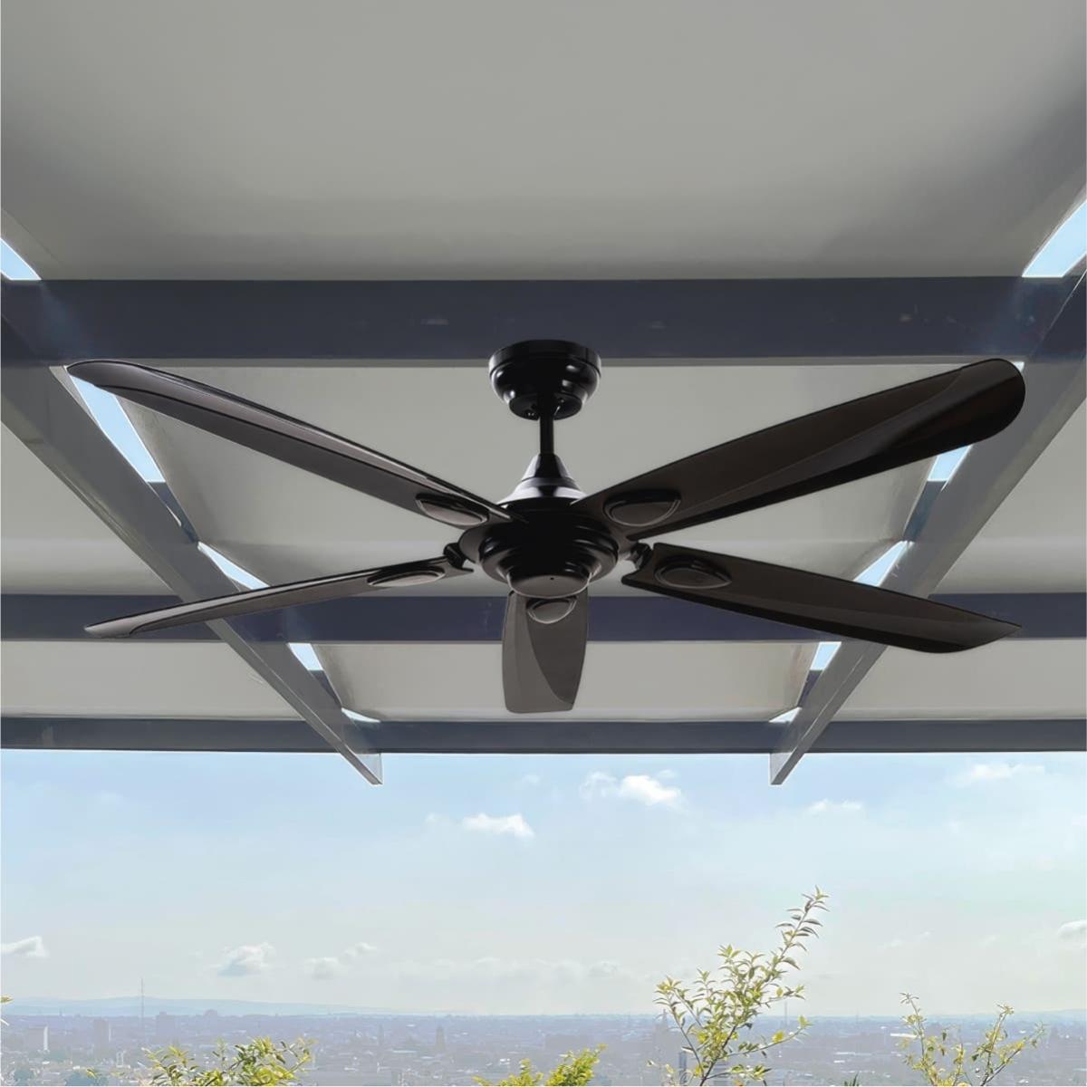 Ventilador de techo velvet 52" negro