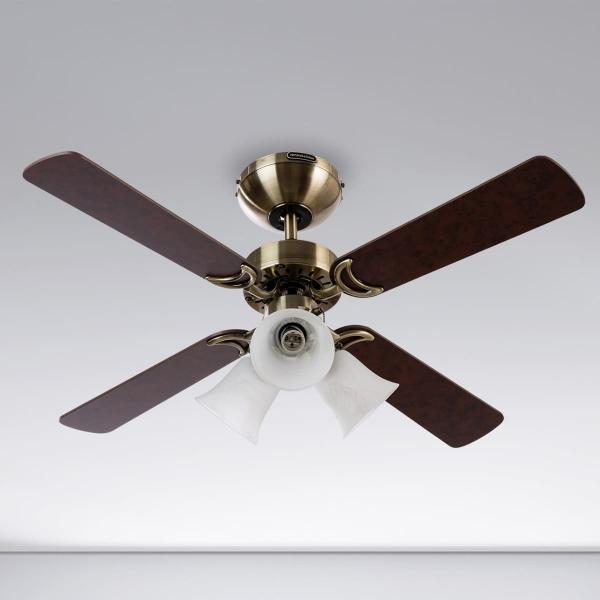 VENTILADOR DE TECHO OPORTO 42" LATON ANTIGUO