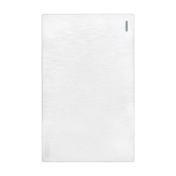 PLACA PLANA CON 1 INTERRUPTOR SENCILLO DE 3 MÓDULOS BLANCA