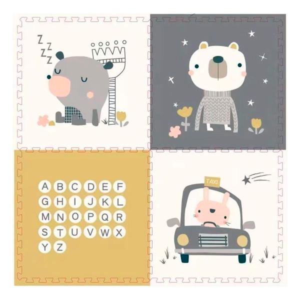 TAPETE INFANTIL CLEO PUZZLE 60 X 60 CM
