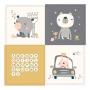 TAPETE INFANTIL CLEO PUZZLE 60 X 60 CM