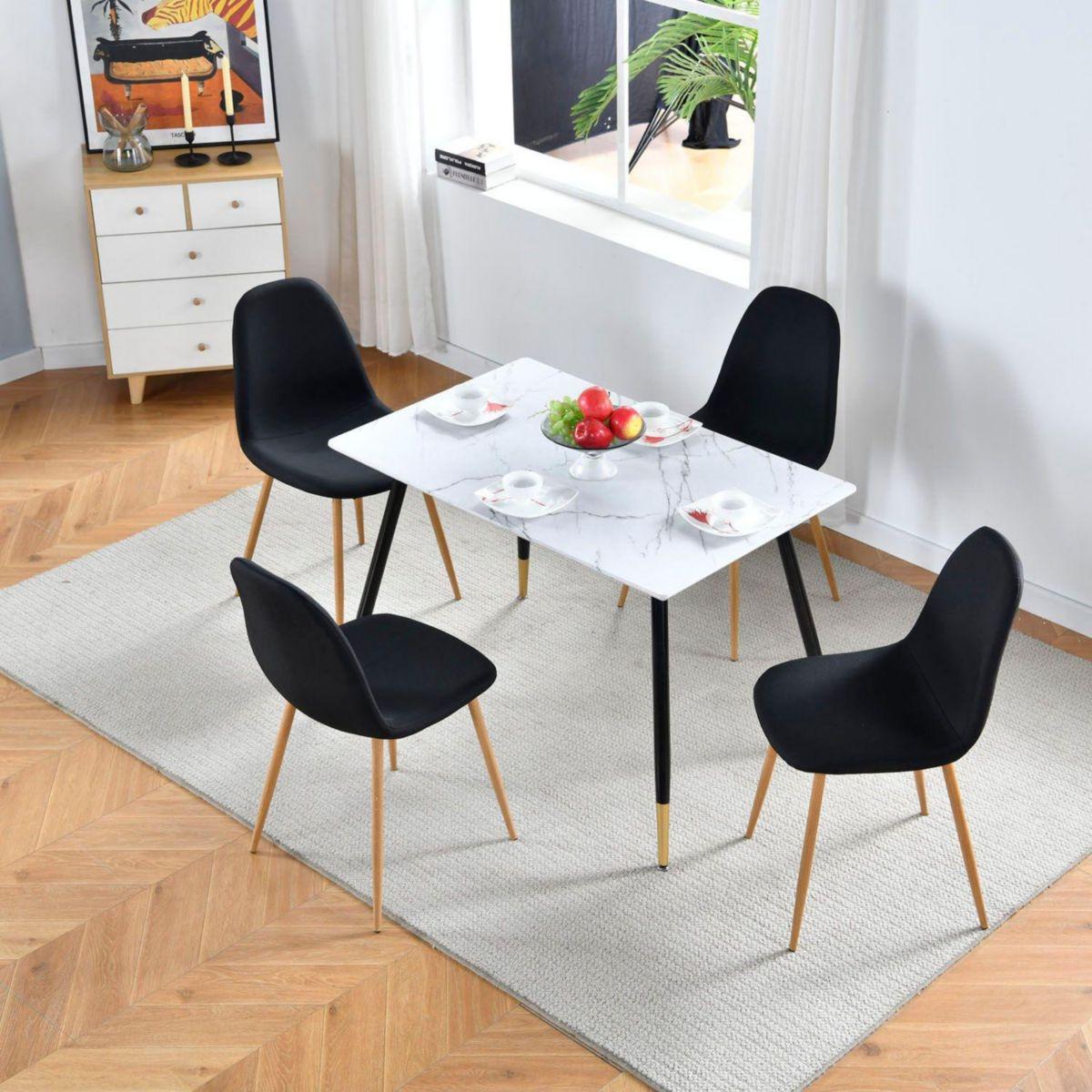 Mesa comedor whalen 110 x 70 x 75 cm blanco