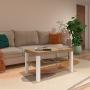 MESA DE CENTRO BERTOLINI UP ROBLE CON OFF WHITE