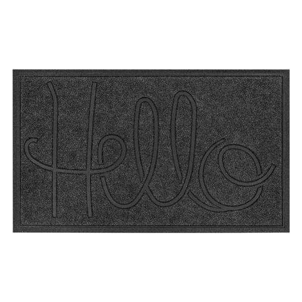 TAPETE GRABADO HELLO 45 X 75 CM