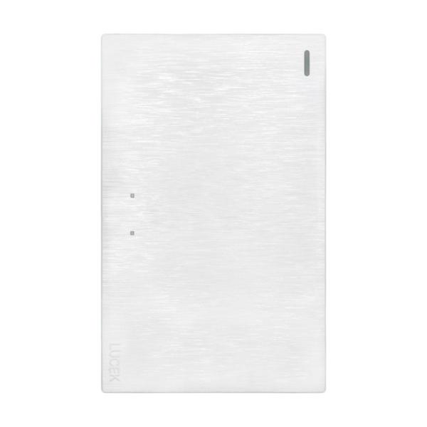 PLACA PLANA CON 1 INTERRUPTOR DE ESCALERA DE 3 MÓDULOS FLAT BLANCA