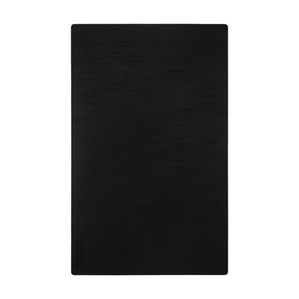 PLACA PLANA CIEGA FLAT NEGRA