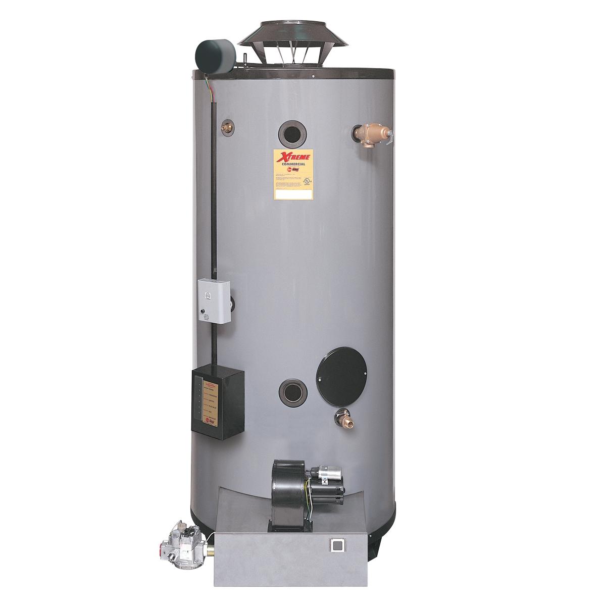 Calentador de agua de depósito tiro forzado xtreme 90 gal gas lp