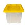 CAJA 6.15 LITROS TRANSPARENTE TAPA AMARILLA