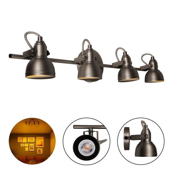 LAMPARA DE SOBREPONER EN TECHO LED, LUZ CALIDA 2400K, 24W, COLOR SATIN