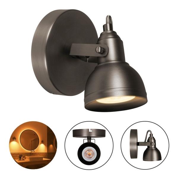 LAMPARA DE SOBREPONER EN TECHO LED, LUZ CALIDA 2400K, 6W, COLOR SATIN