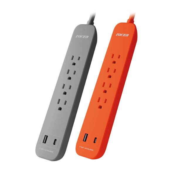 MULTICONTACTOS CON SUPRESOR DE PICOS FORZA 2 PACK