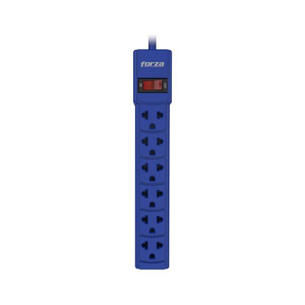 MULTICONTACTO 6 SALIDAS AZUL-ROSA FORZA