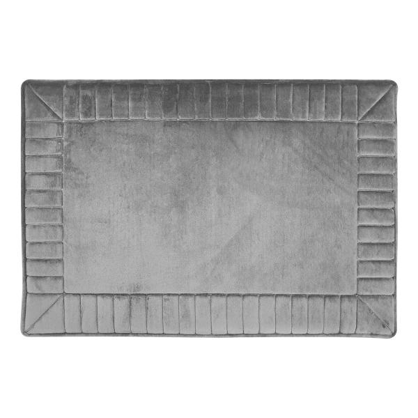 SET DE 2 TAPETES DE BAÑO MODELO POOL GRIS 50 X 80 CM