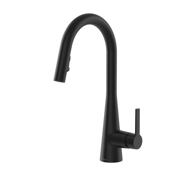 MEZCLADORA MONOMANDO PARA COCINA ISO NEGRO MATE