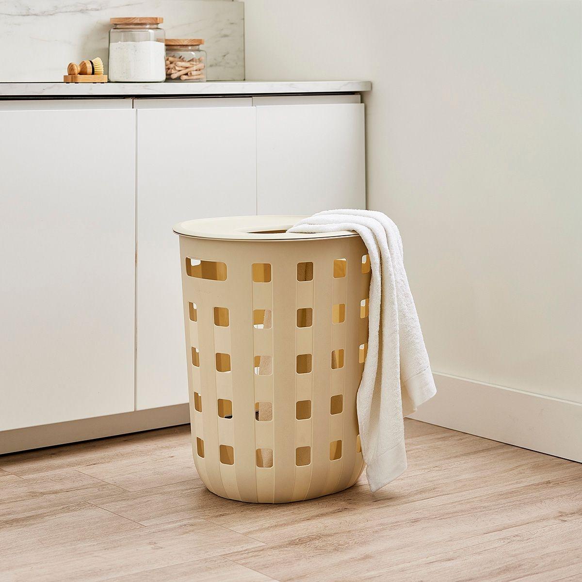 Cesto para ropa de 80l con tapa ezy storage