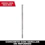 BROCAS PARA MARTILLO ROTATIVO MX4 SDS MAX DE 4 CORTADORES 1-3/8 PULGADAS