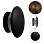 LAMPARA DE SOBREPONER EN MURO DECORATIVA LED, 6W, LUZ CALIDA, COLOR NEGRO, IP66
