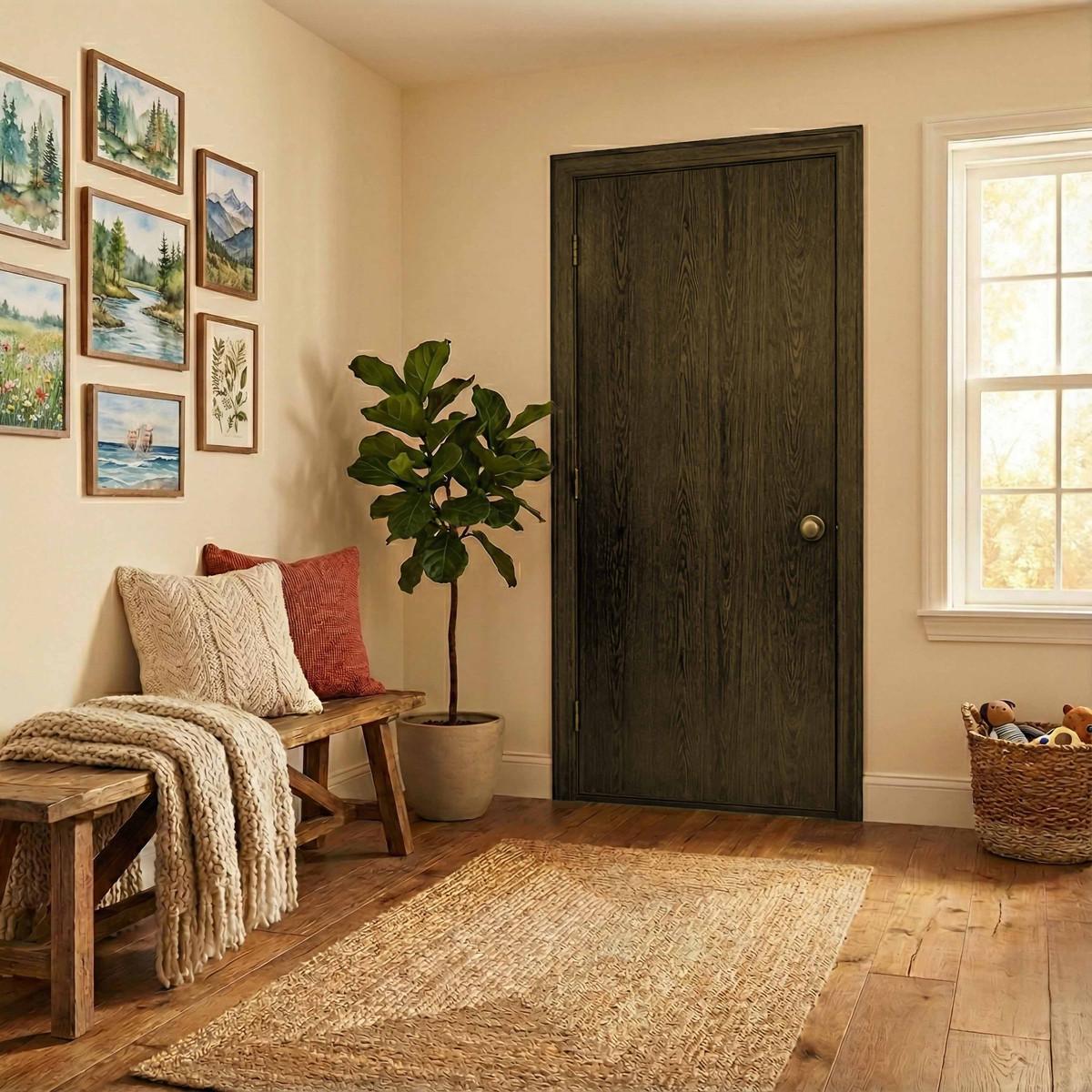 Puerta semiso gris londres express plus 80x220