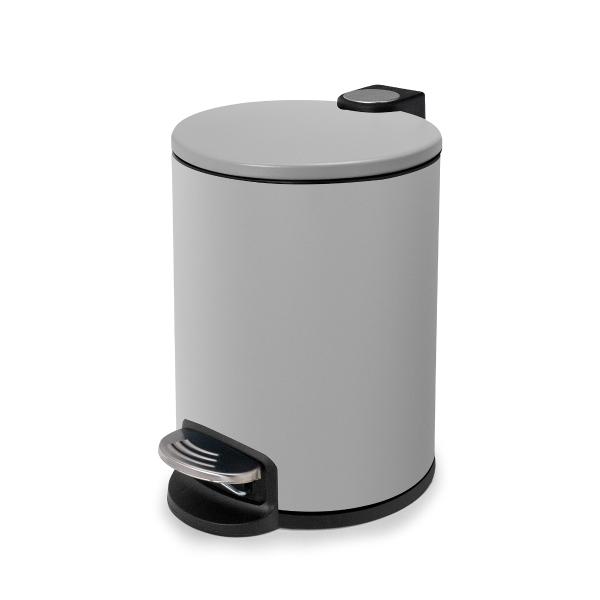 BOTE DE BASURA 5L GRIS MATE