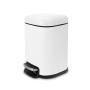BOTE DE BASURA 6L BLANCO MATE