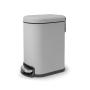 BOTE DE BASURA 5L GRIS MATE