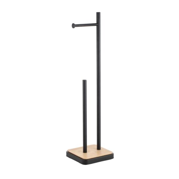 PORTARROLLO DE PISO NEGRO MATE