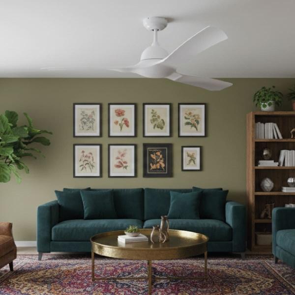 VENTILADOR DE TECHO LUNA 52" BLANCO