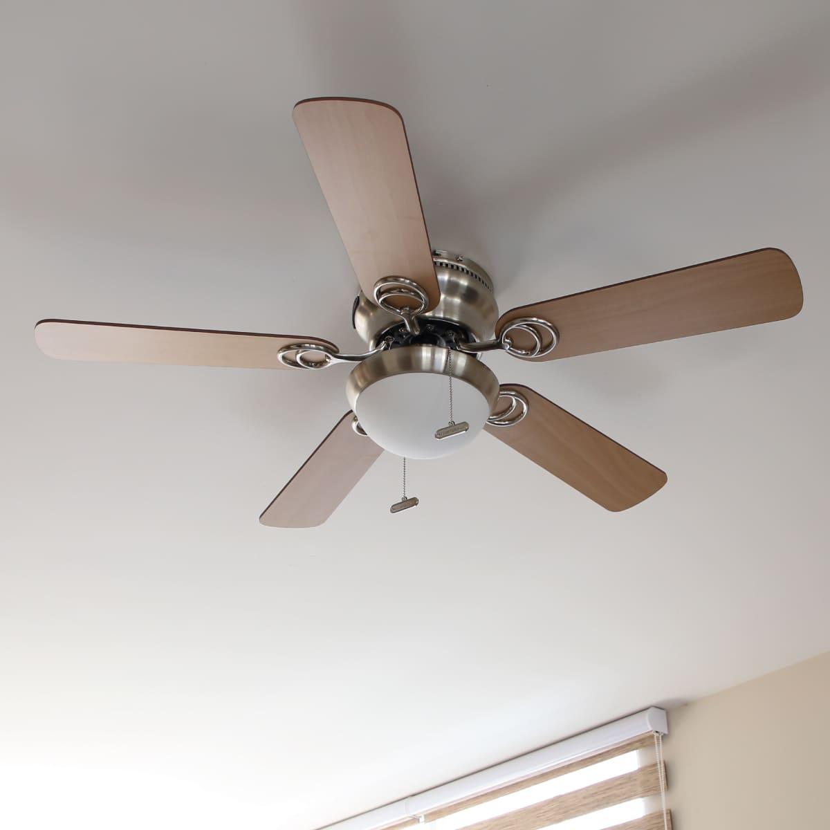 Ventilador de techo metro 42" plateado