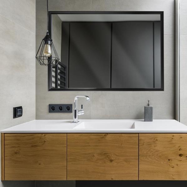 ESPEJO STUDIO FLOAT 66x97 CM FLOTANTE NEGRO FINE ART TJ