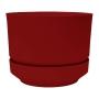 MACETA CD106 ROJA 6" CON PLATO
