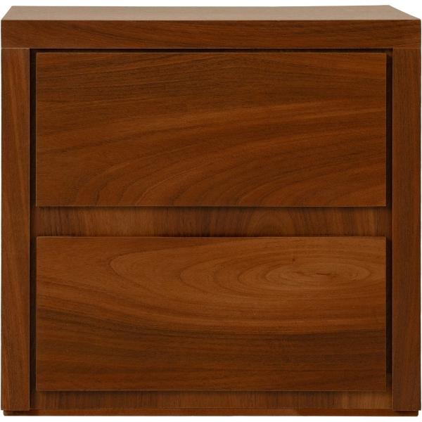 BURÓ CON 2 CAJONES COLOR NOGAL - MELAMINA