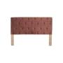 CABECERA TAPIZADA KING SIZE COLOR ROJO Y NATURAL - MADERA INDUSTRIALIZADA