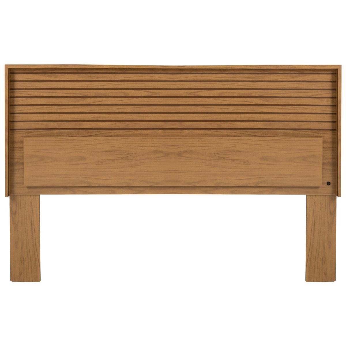 Cabecera con luz king size color natural - madera industrializada