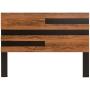 CABECERA KING SIZE COLOR NOGAL Y NEGRO - MADERA MDF