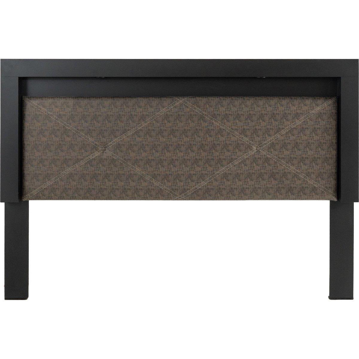 Cabecera con luz king size color chocolate - madera industrializada