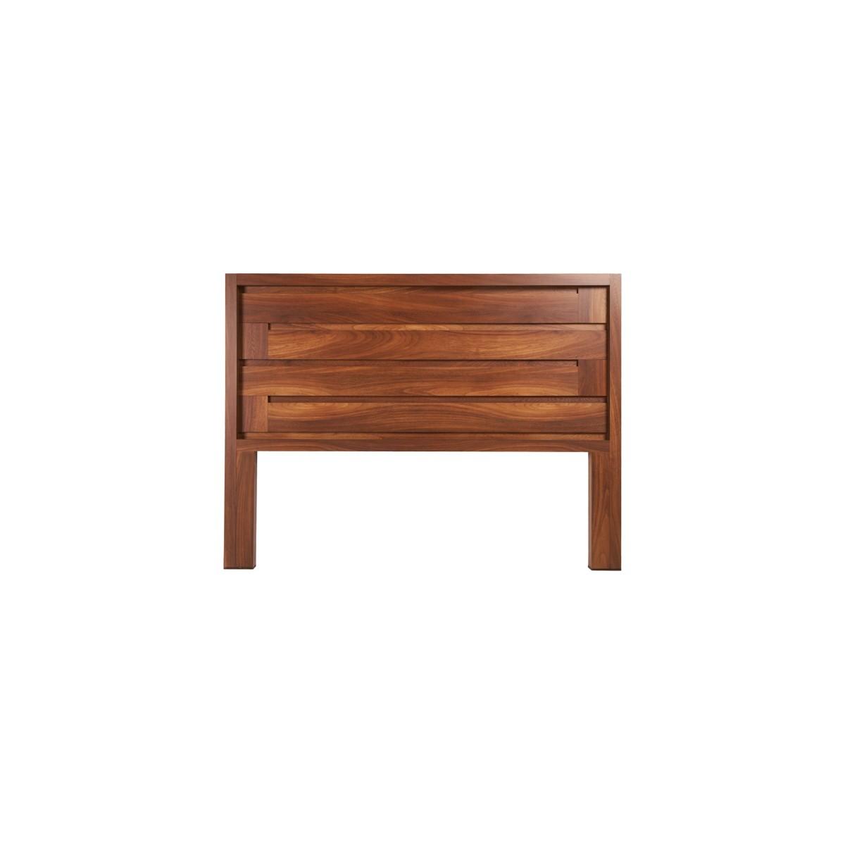 Cabecera king size color nogal - madera mdf y melamina