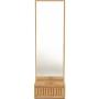 ESPEJO DE CUERPO COMPLETO / DE PIE CON 1 CAJÓN COLOR NATURAL - MADERA INDUSTRIALIZADA