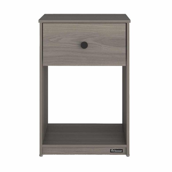 PLAYCON BURÓ - BERLÍN, CAJÓN CON CORREDERAS METÁLICAS, REPISA ABIERTA Y DISEÑO COMPACTO - COLOR ROBLE