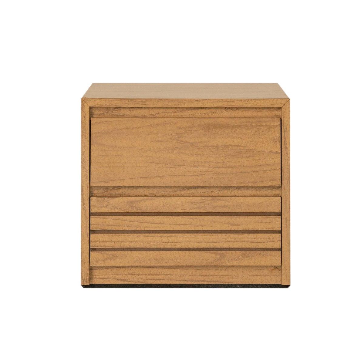 Buró con 2 cajones color natural - madera industrializada