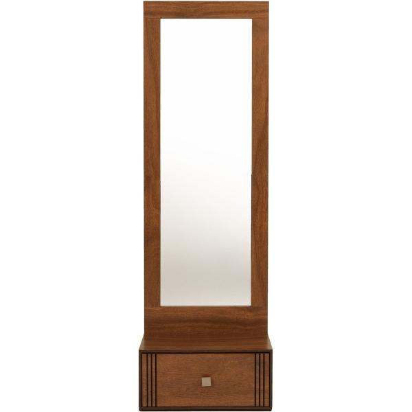 ESPEJO DE CUERPO COMPLETO / DE PIE CON 1 CAJÓN COLOR PAROTA - MADERA INDUSTRIALIZADA