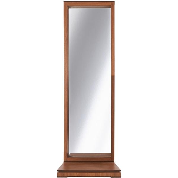 ESPEJO DE CUERPO COMPLETO / DE PIE COLOR NOGAL - MADERA MDF Y MELAMINA