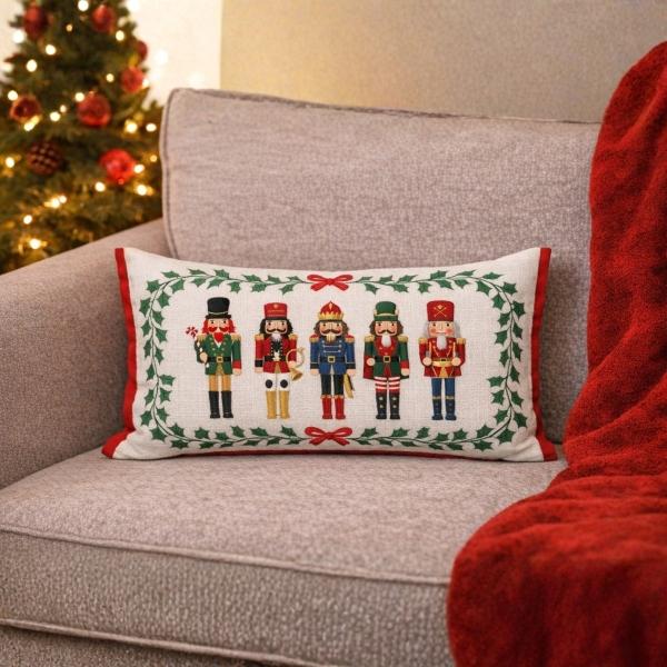 COJIN NAVIDEÑO CASCANUECEZ 25 X 45CM