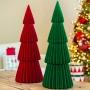 ADORNO DE MESA NAVIDEÑO PINO VELVET 1 PIEZA 2 COLORES DISPONIBLES 71 CM