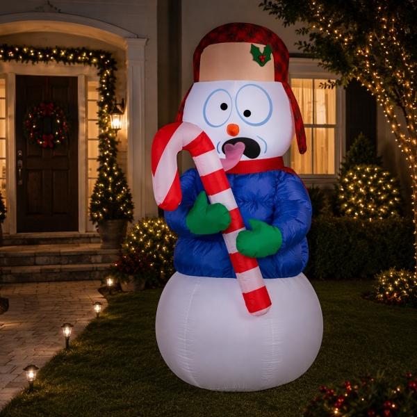 INFLABLE NAVIDEÑO MONO DE NIEVE BRAIN FREEZE 1.8M
