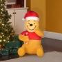 INFLABLE NAVIDEÑO WINNIE THE POOH CON LUZ LED 1 M